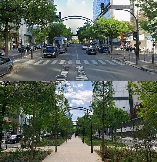 Paris before and after
